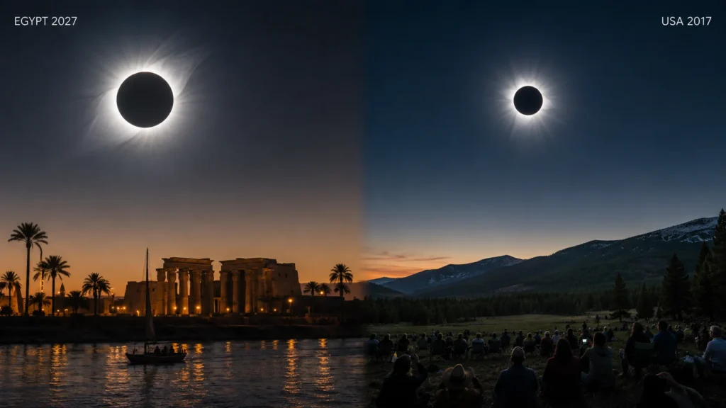 2027 Egypt Eclipse vs. 2017 USA Eclipse: How Do They Compare?