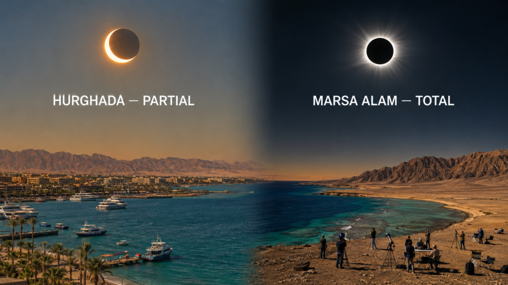 2027 Solar Eclipse on the Red Sea Hurghada & Marsa Alam