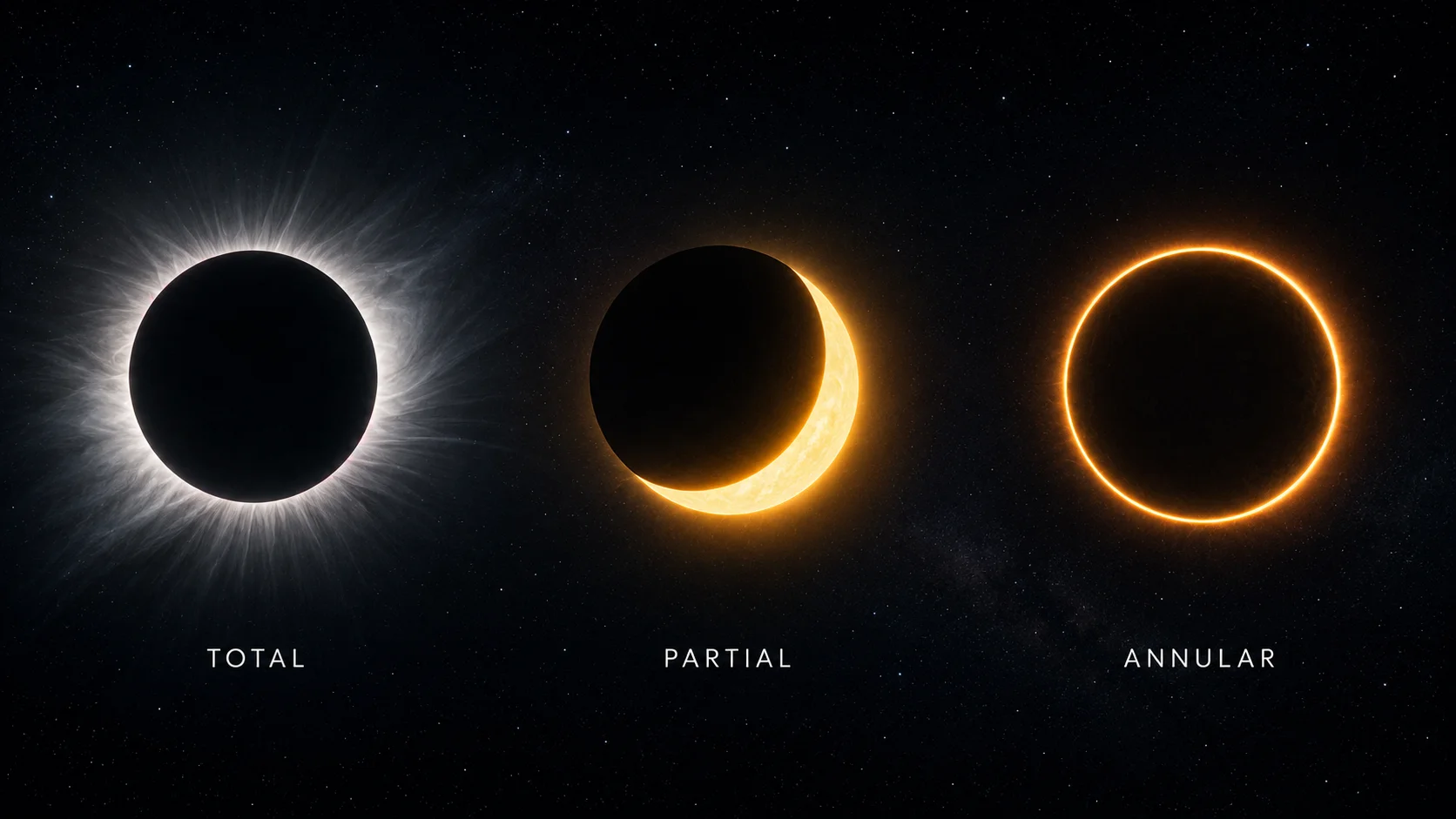 Total vs Partial vs Annular Solar Eclipse: What’s the Difference?